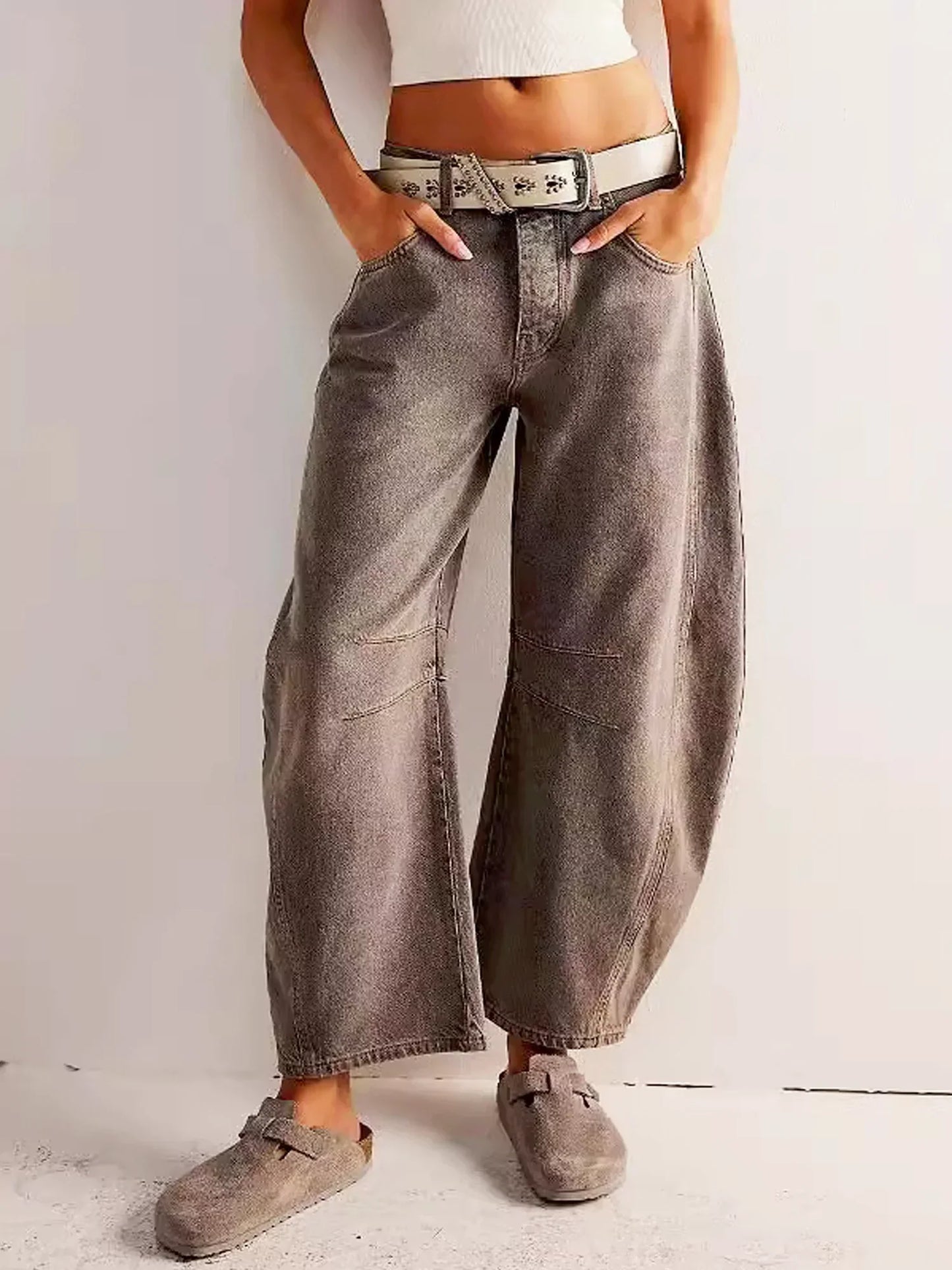 Émilie | Pantalon large taille haute pour femme - Image 7