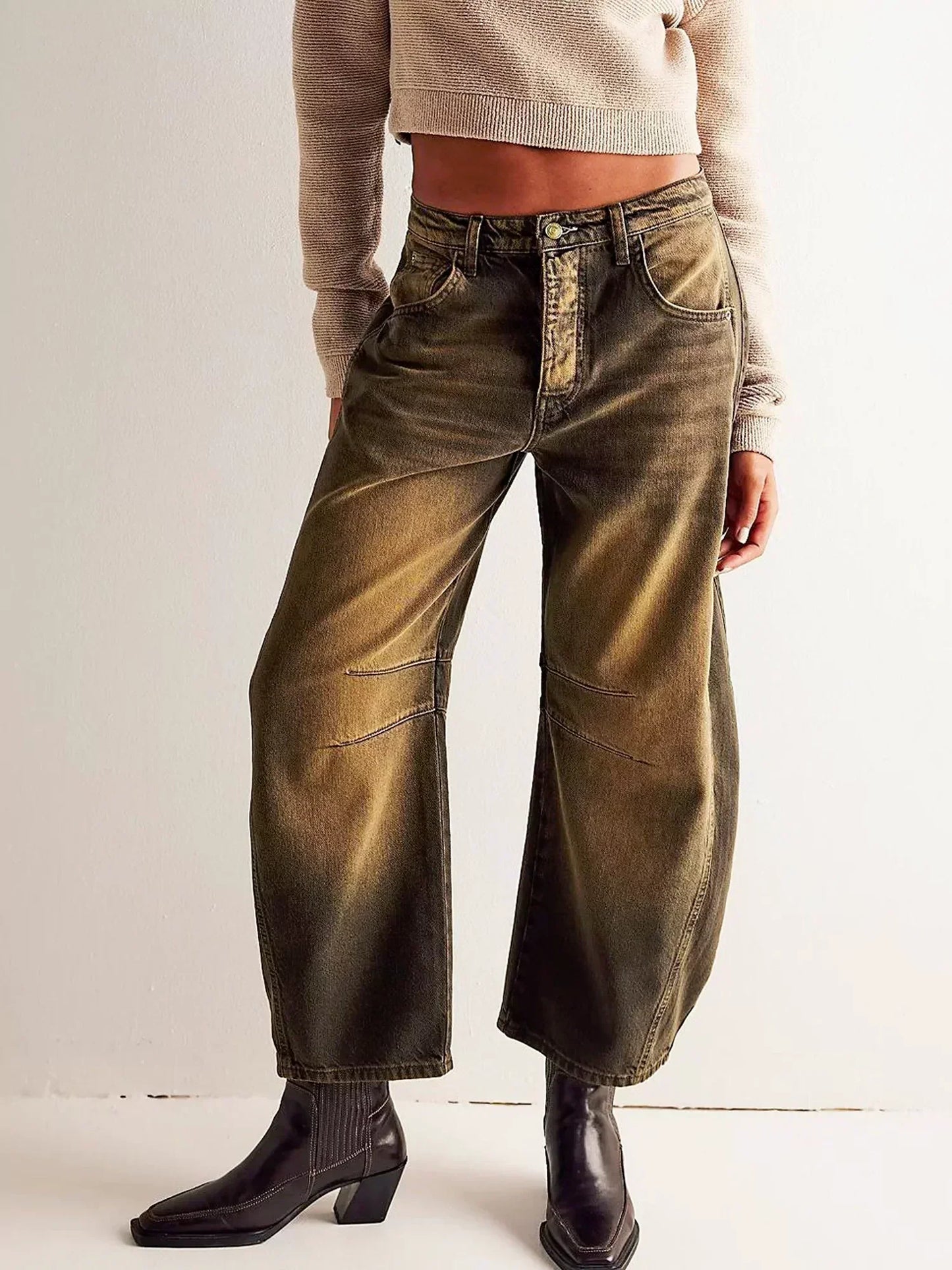 Émilie | Pantalon large taille haute pour femme - Image 8