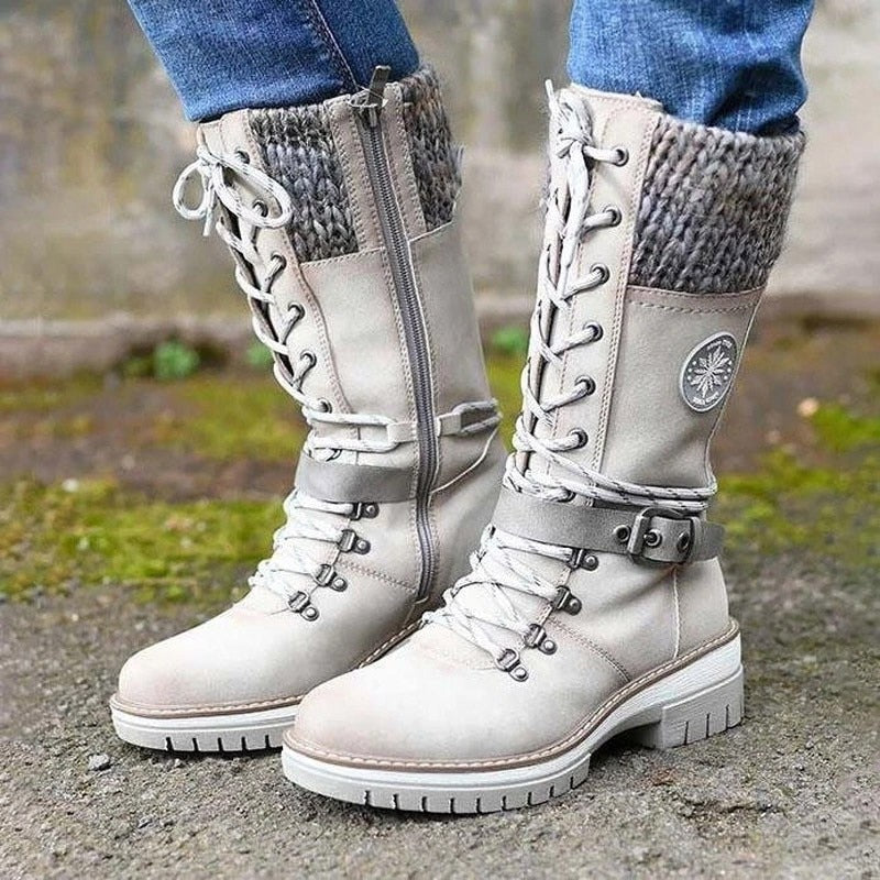 Mélina | Bottes Hautes Femme à Lacets - Image 7