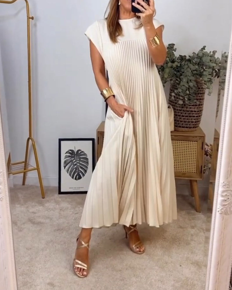 Natacha | Robe longue plissée élégante - Image 10