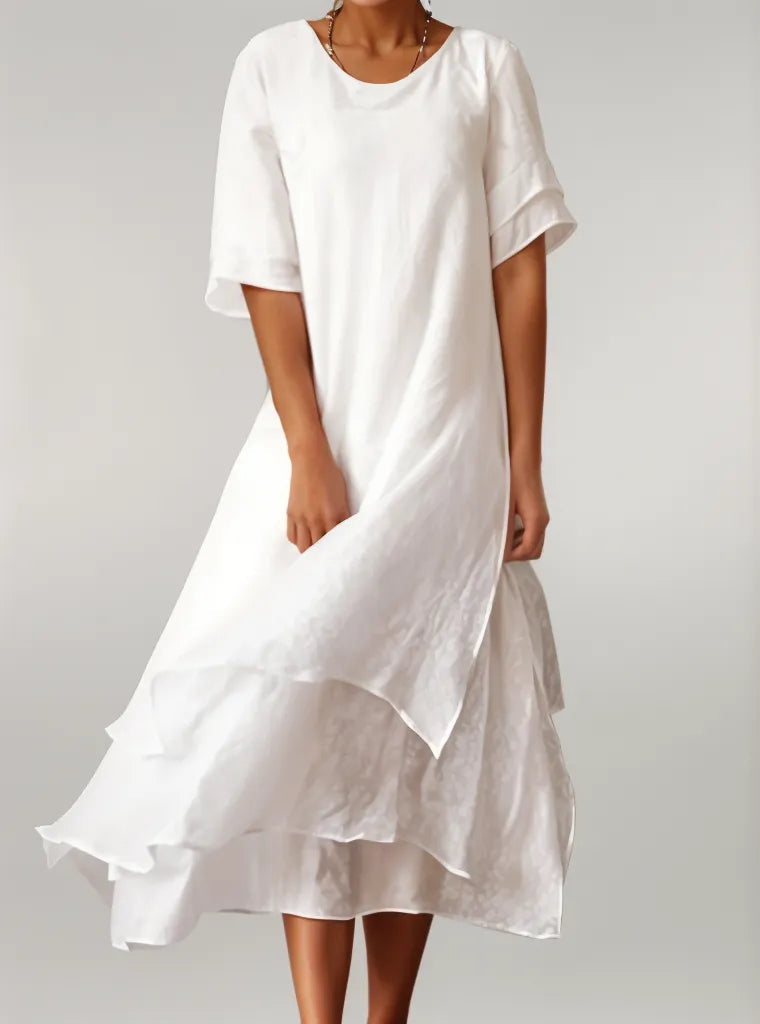 Hayet | Robe midi élégante et superposée pour toutes les occasions - Image 3