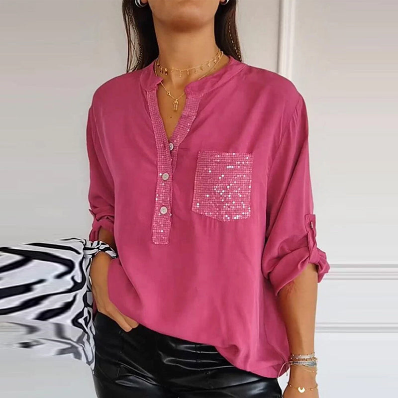 Gisèle | Top à paillettes pour une élégance décontractée - Image 15
