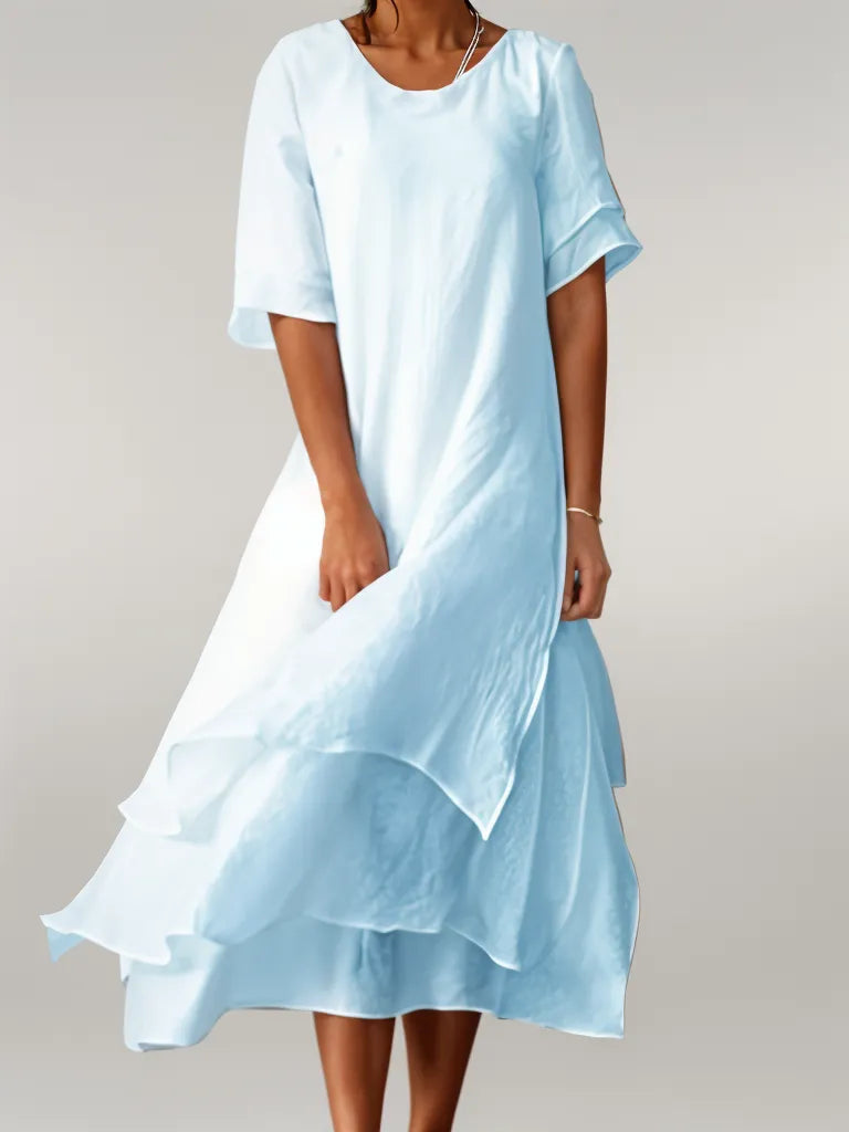 Hayet | Robe midi élégante et superposée pour toutes les occasions - Image 5