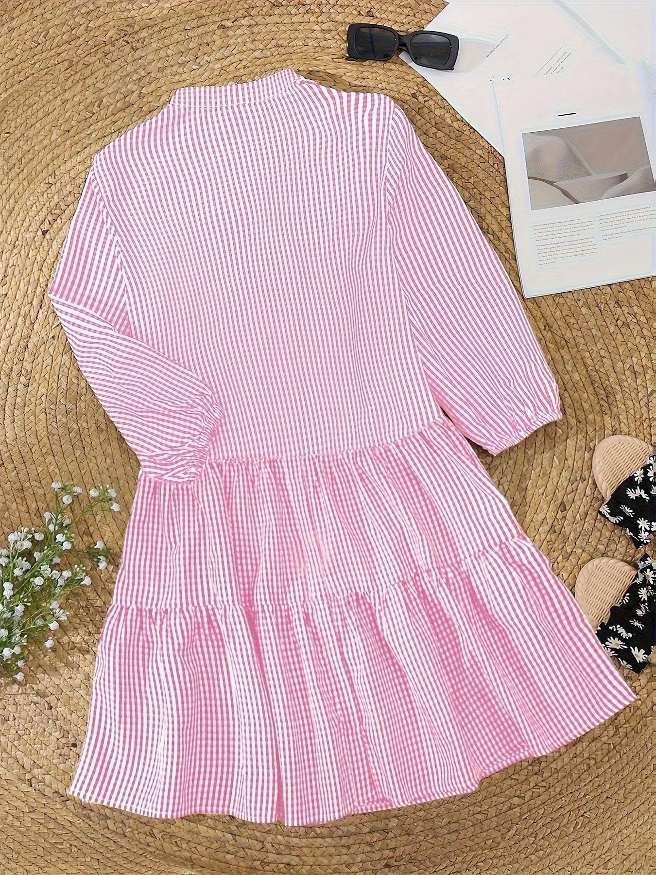 Catherine | Playful Rose - Robe à rayures - Image 6