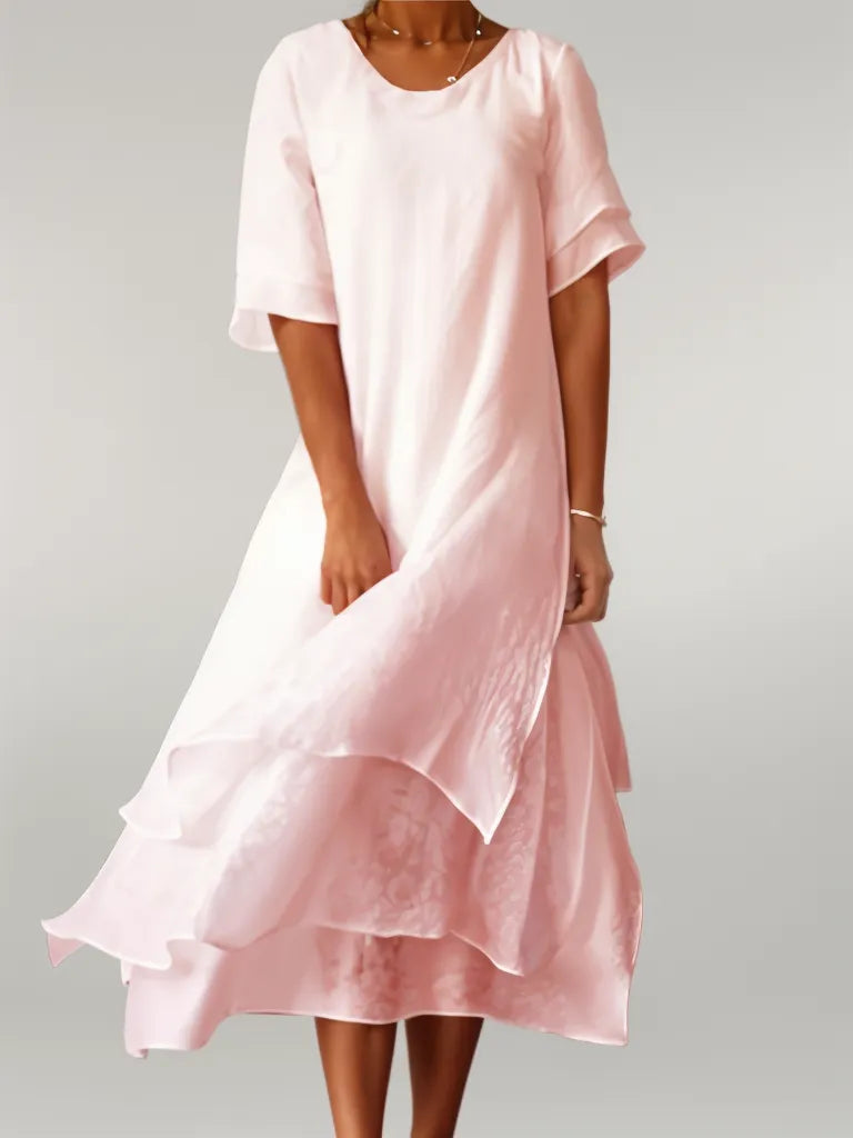 Hayet | Robe midi élégante et superposée pour toutes les occasions - Image 1