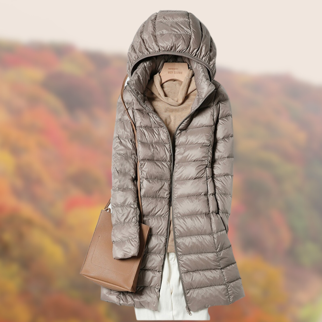 Isaline | Manteau d'hiver léger à capuche pour femme - Image 3