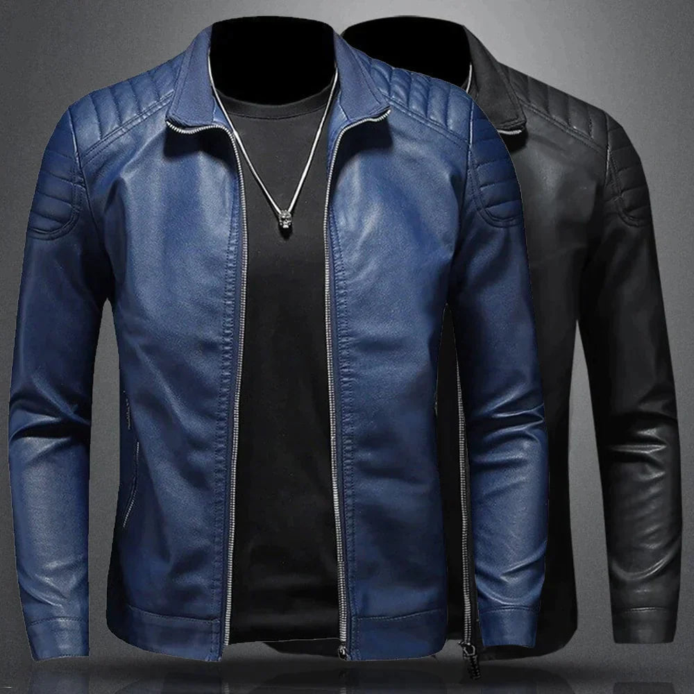 Charly | Veste de motard slim fit pour homme - Image 4