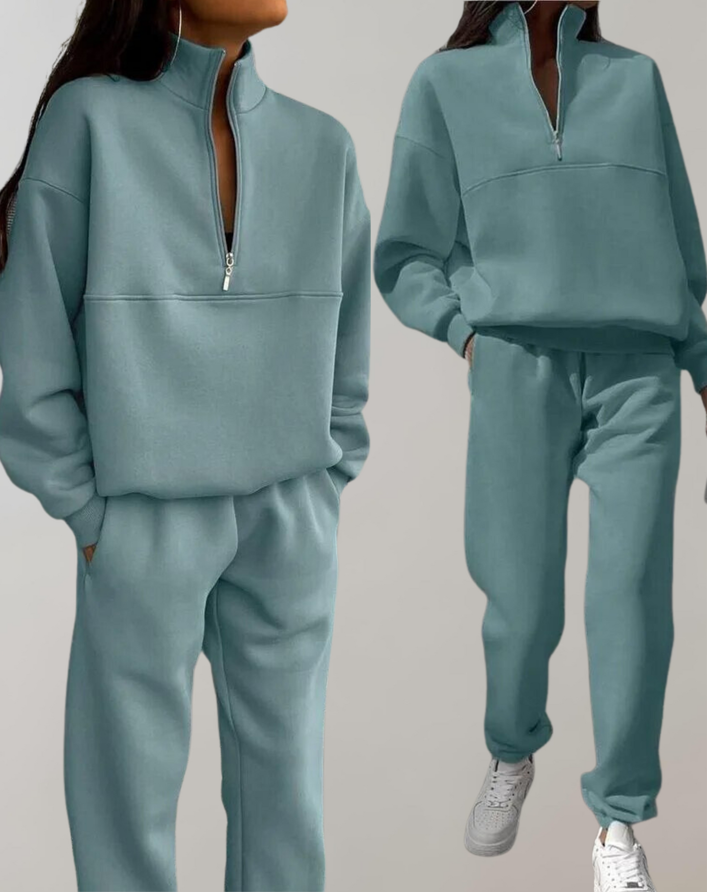 Jade | Ensemble de détente pour femme avec demi-fermeture éclair - Image 5