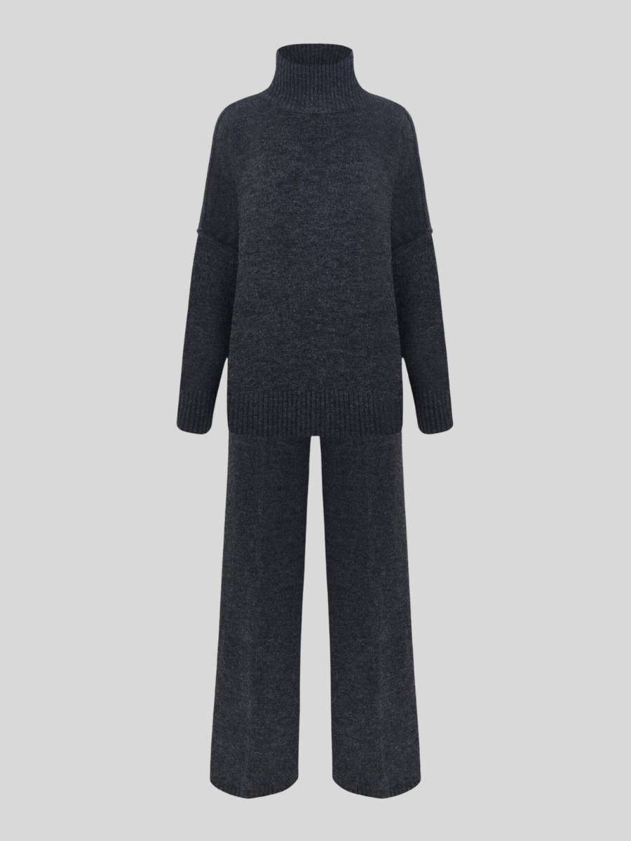 Romy | Ensemble Pantalon et Col Roulé Oversize Femme - Image 7