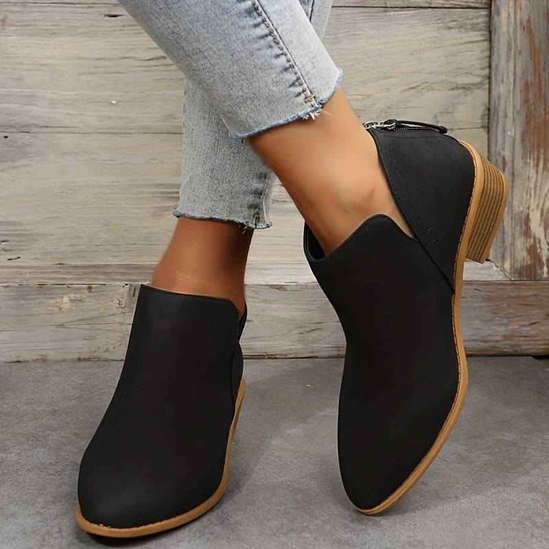 Aurore | Bottines Femme à Talon Bloc et Bout Pointu - Image 7