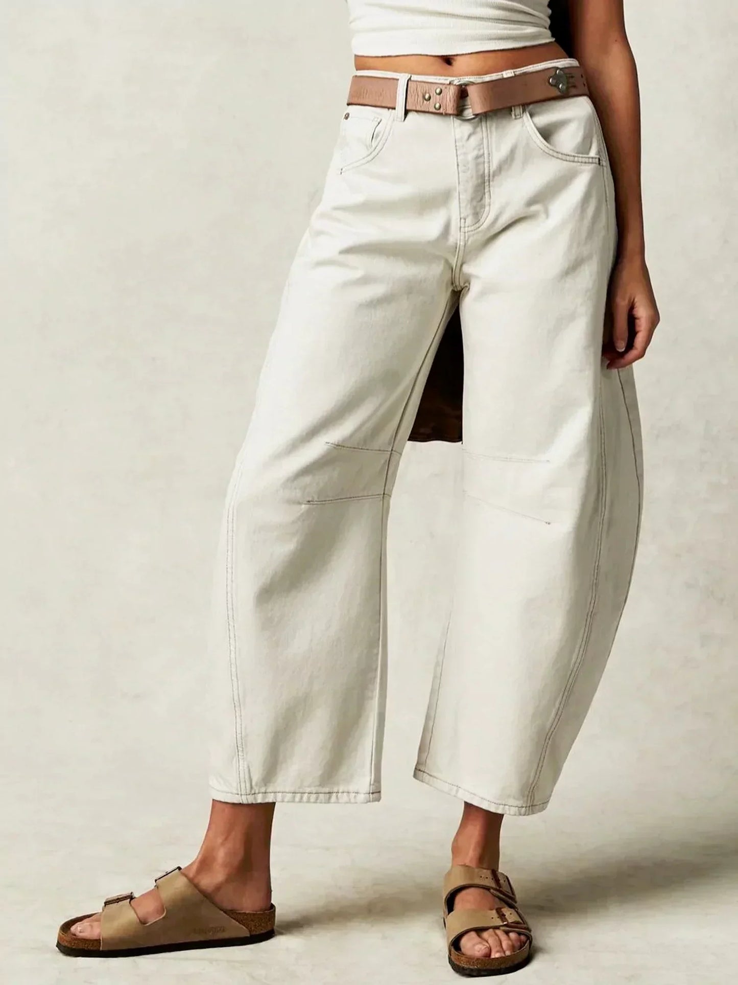 Émilie | Pantalon large taille haute pour femme - Image 10