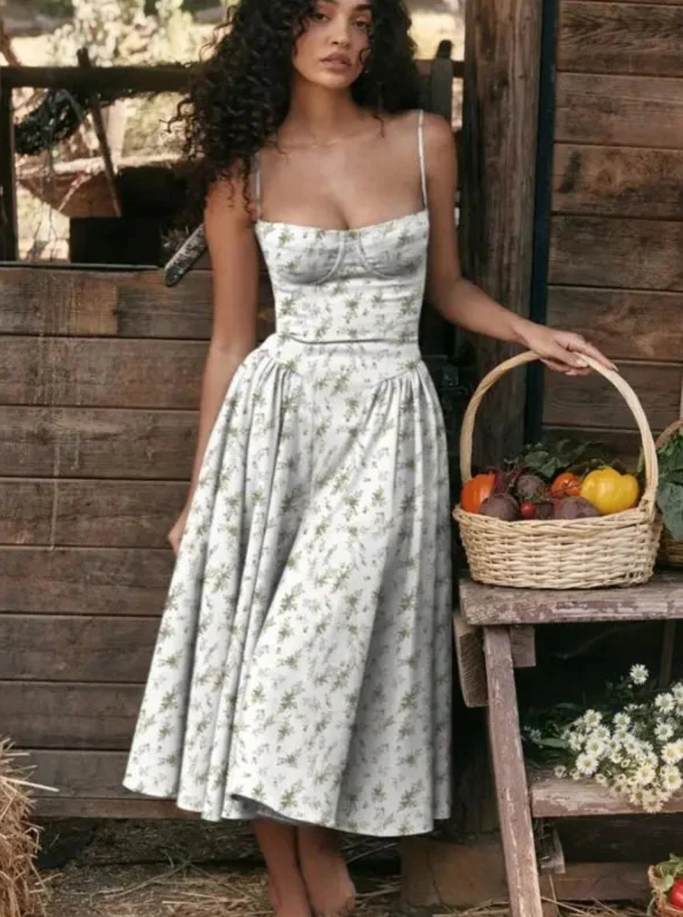 Couture-moda | Gabrielle Neck Dress - Robe d'été légère et stylée - Image 7
