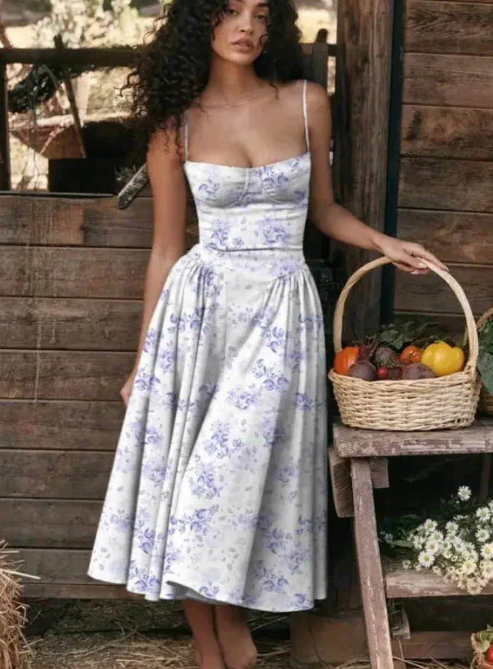 Couture-moda | Gabrielle Neck Dress - Robe d'été légère et stylée - Image 6