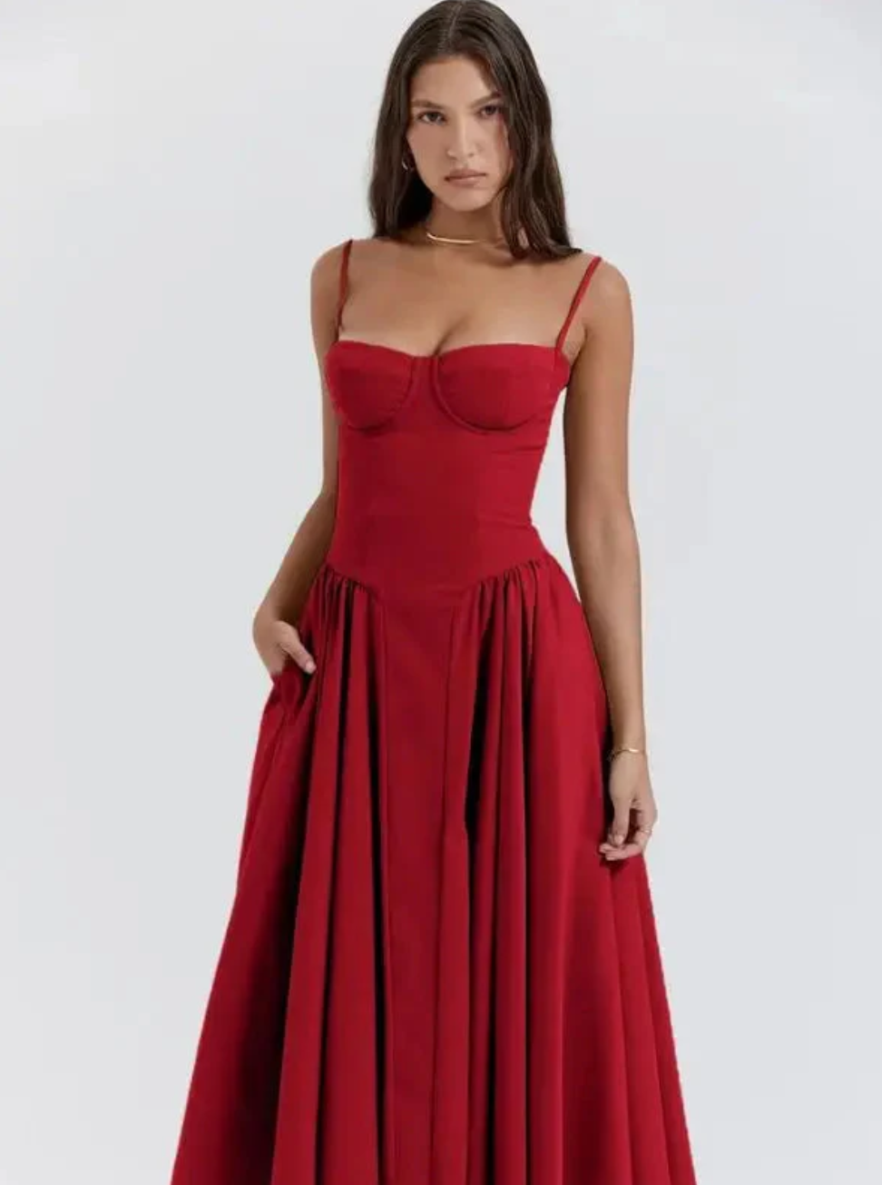 Couture-moda | Gabrielle Neck Dress - Robe d'été légère et stylée - Image 3