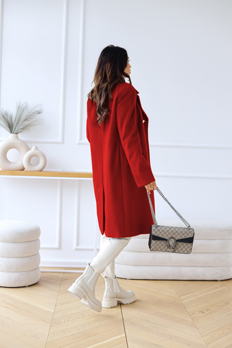 Lou | Manteau Long Croisé Femme - Image 12