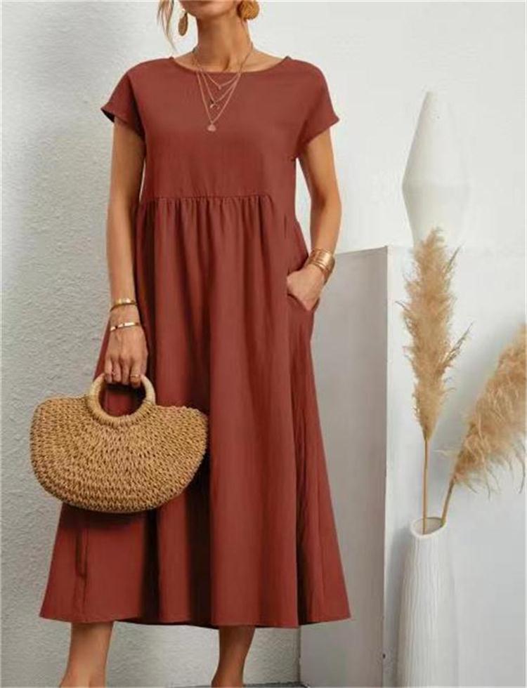 Ilona | Chic Relaxed Fit Midi Dress - Image 6