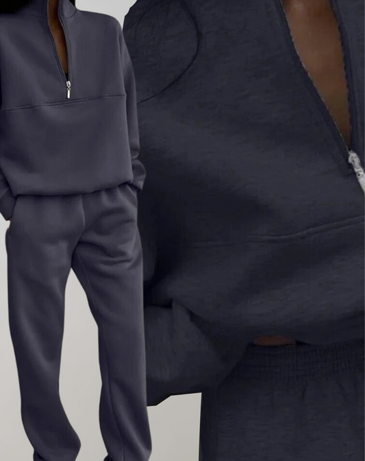 Jade | Ensemble de détente pour femme avec demi-fermeture éclair - Image 2