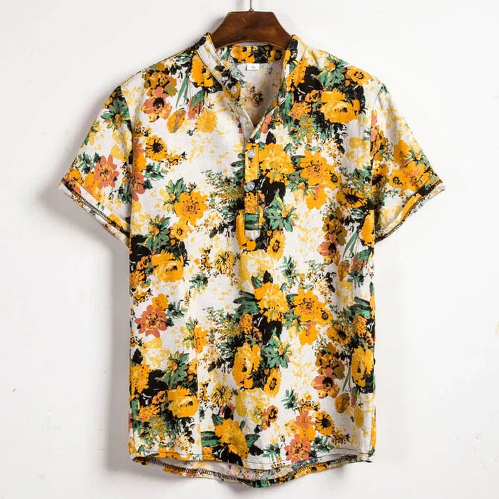 Félix | Chemise Henley imprimée stylée - Image 2