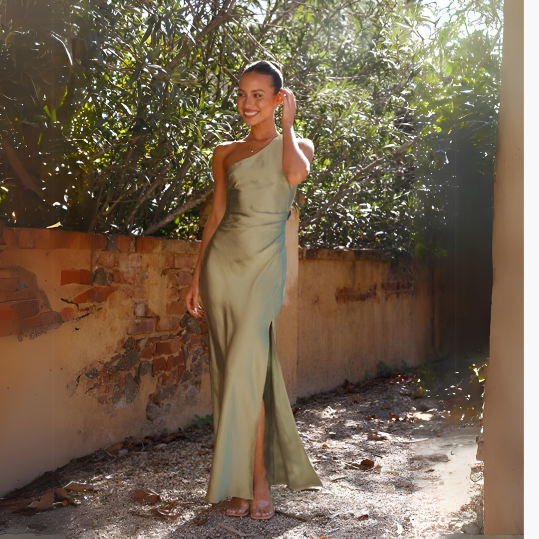 Altivaro | Robe de soirée élégante à une épaule - Image 2