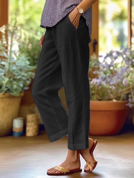 Dalia | Pantalon de lin élégant et décontracté à porter au quotidien - Image 3