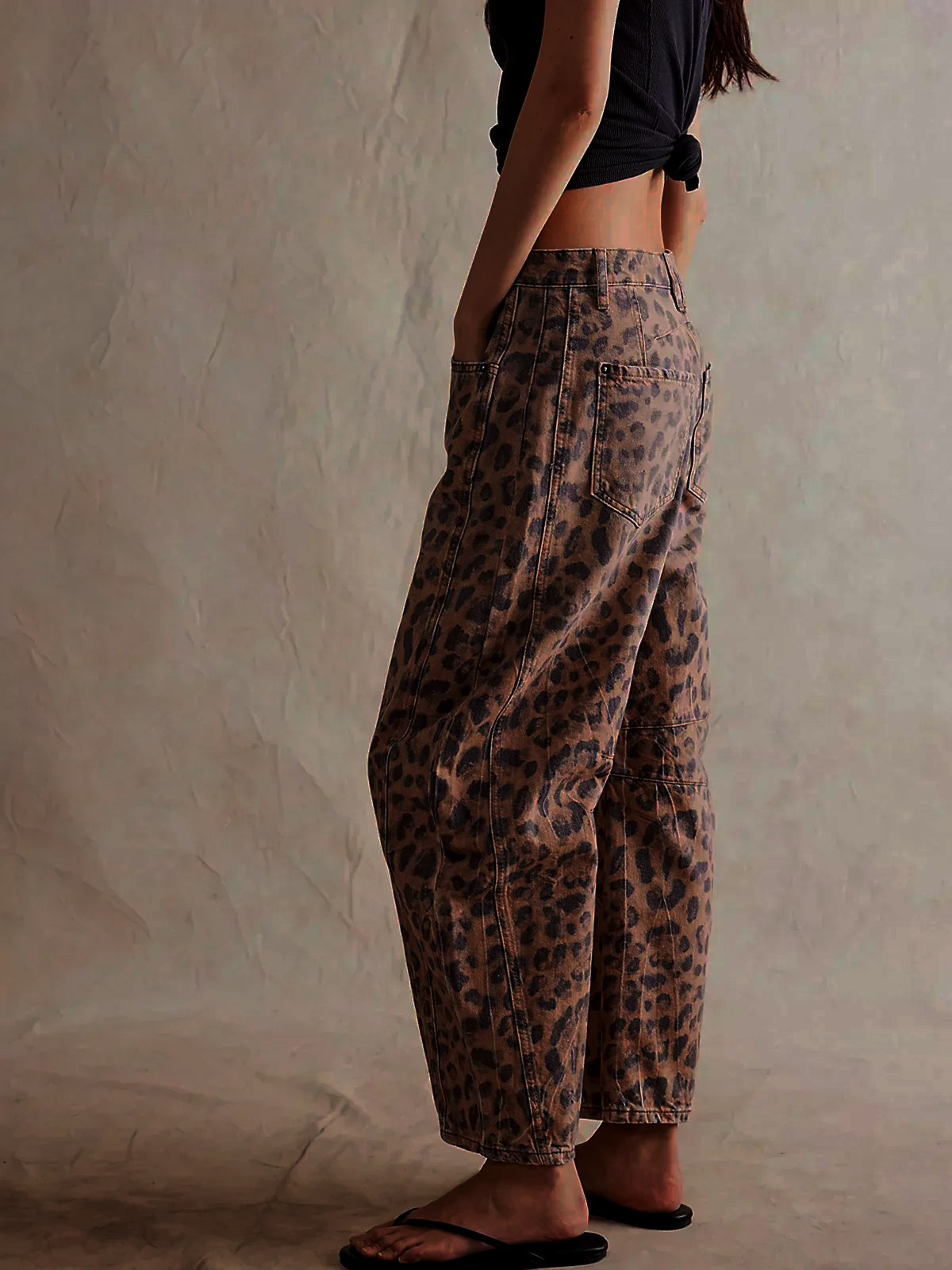 Émilie | Pantalon large taille haute pour femme - Image 2