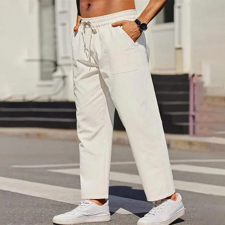 Michaël | Pantalon d'été en lin pour hommes - Image 7