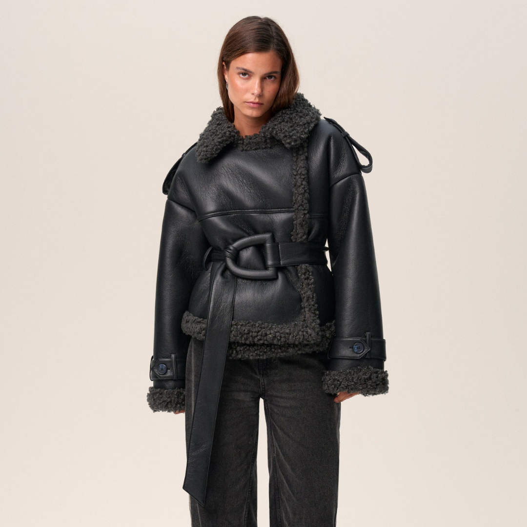 Zoe | Veste ceinturée oversize pour femme - Image 1