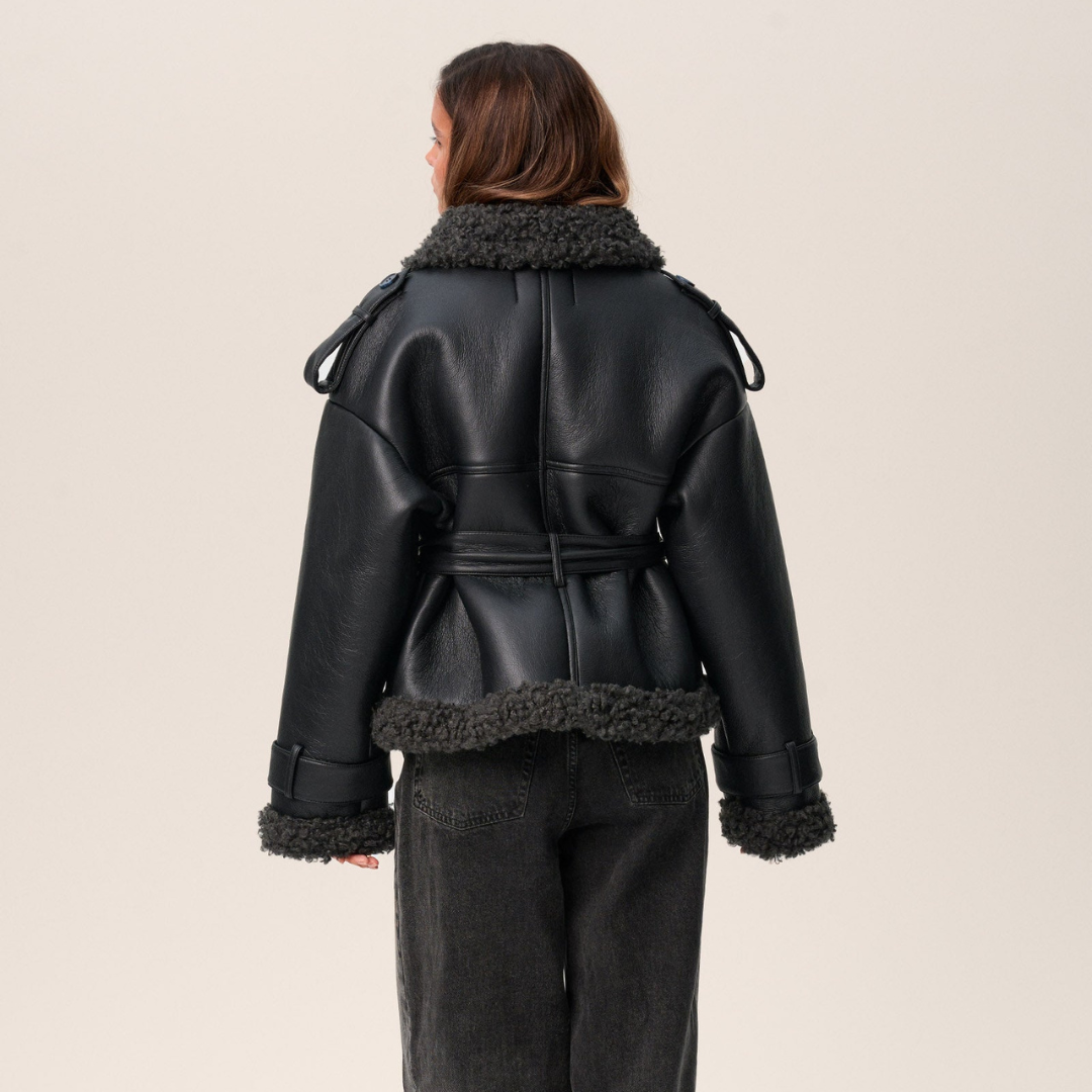 Zoe | Veste ceinturée oversize pour femme - Image 3