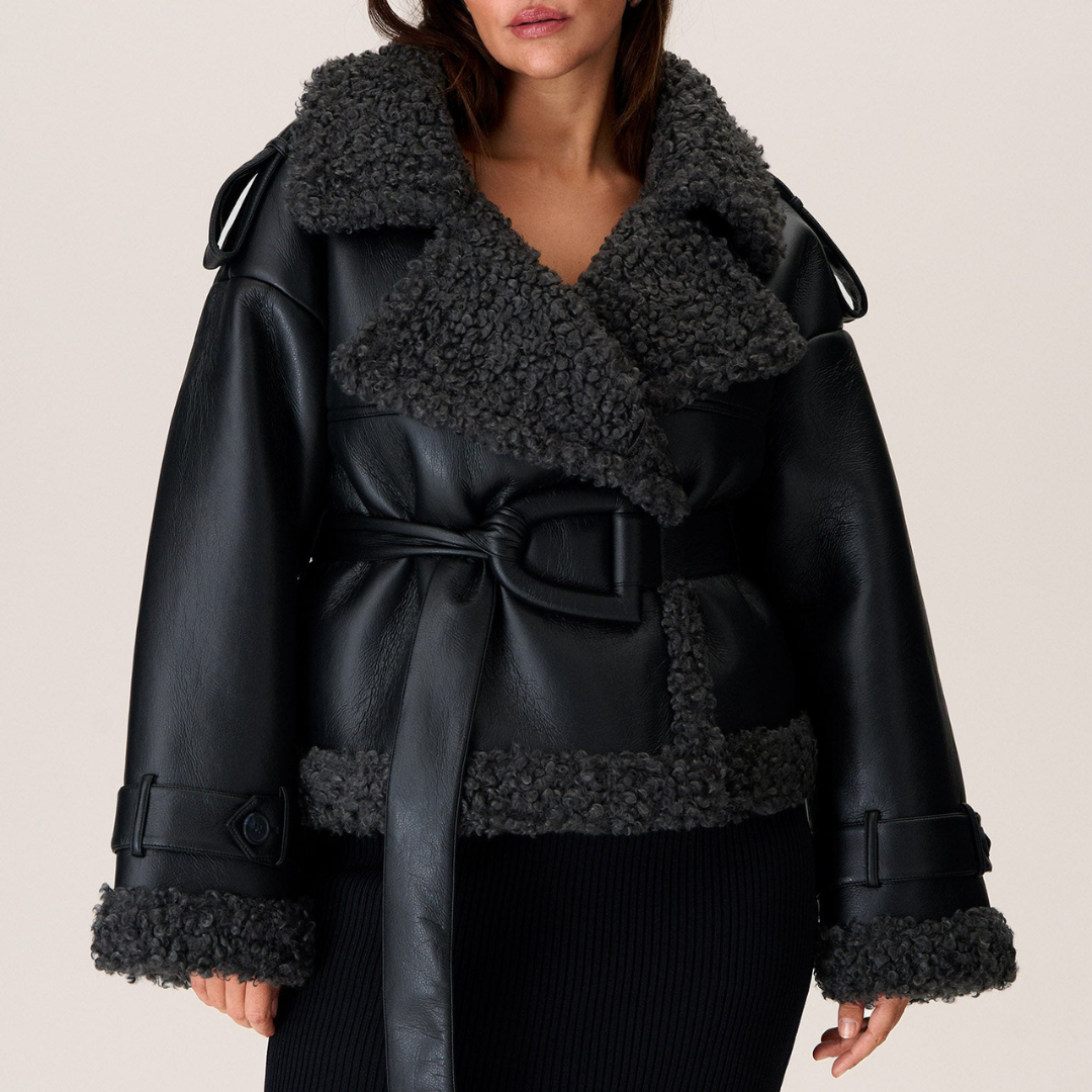 Zoe | Veste ceinturée oversize pour femme - Image 4
