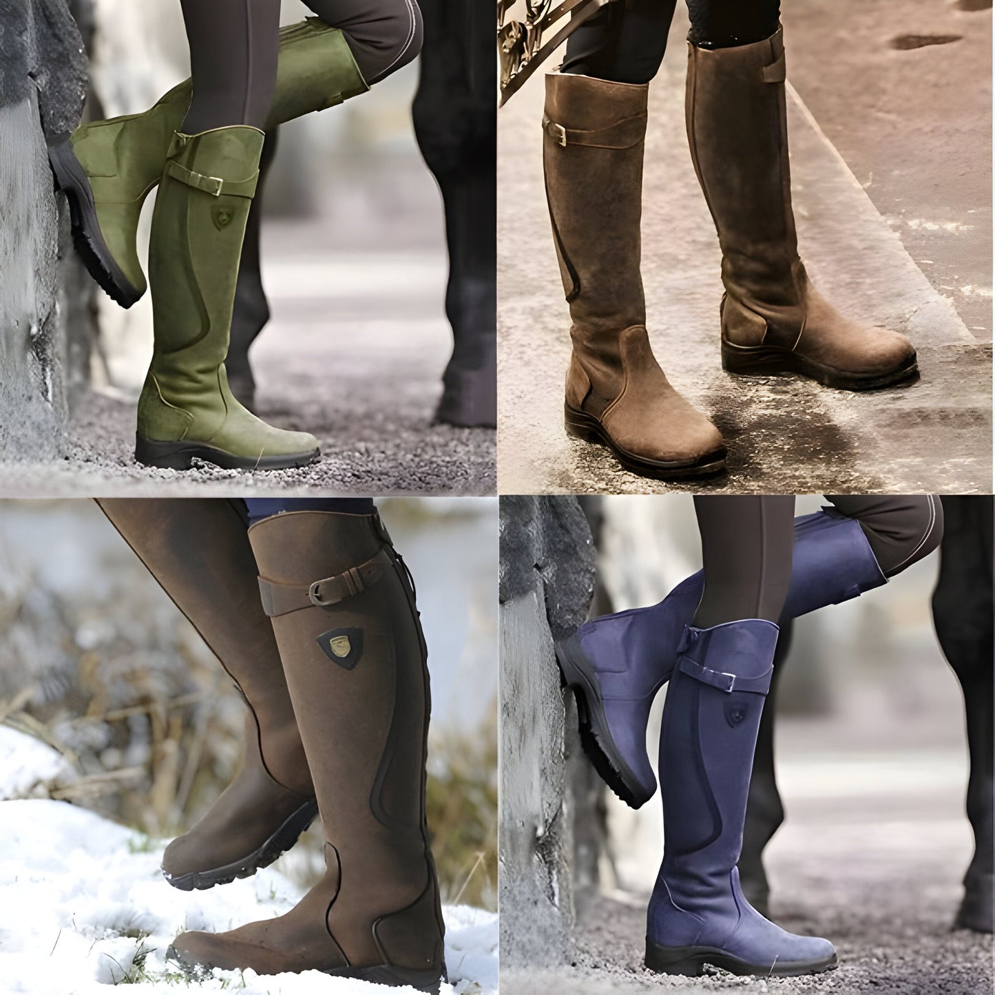 Adèle | Bottes cavalières plates montantes pour femmes - Image 3