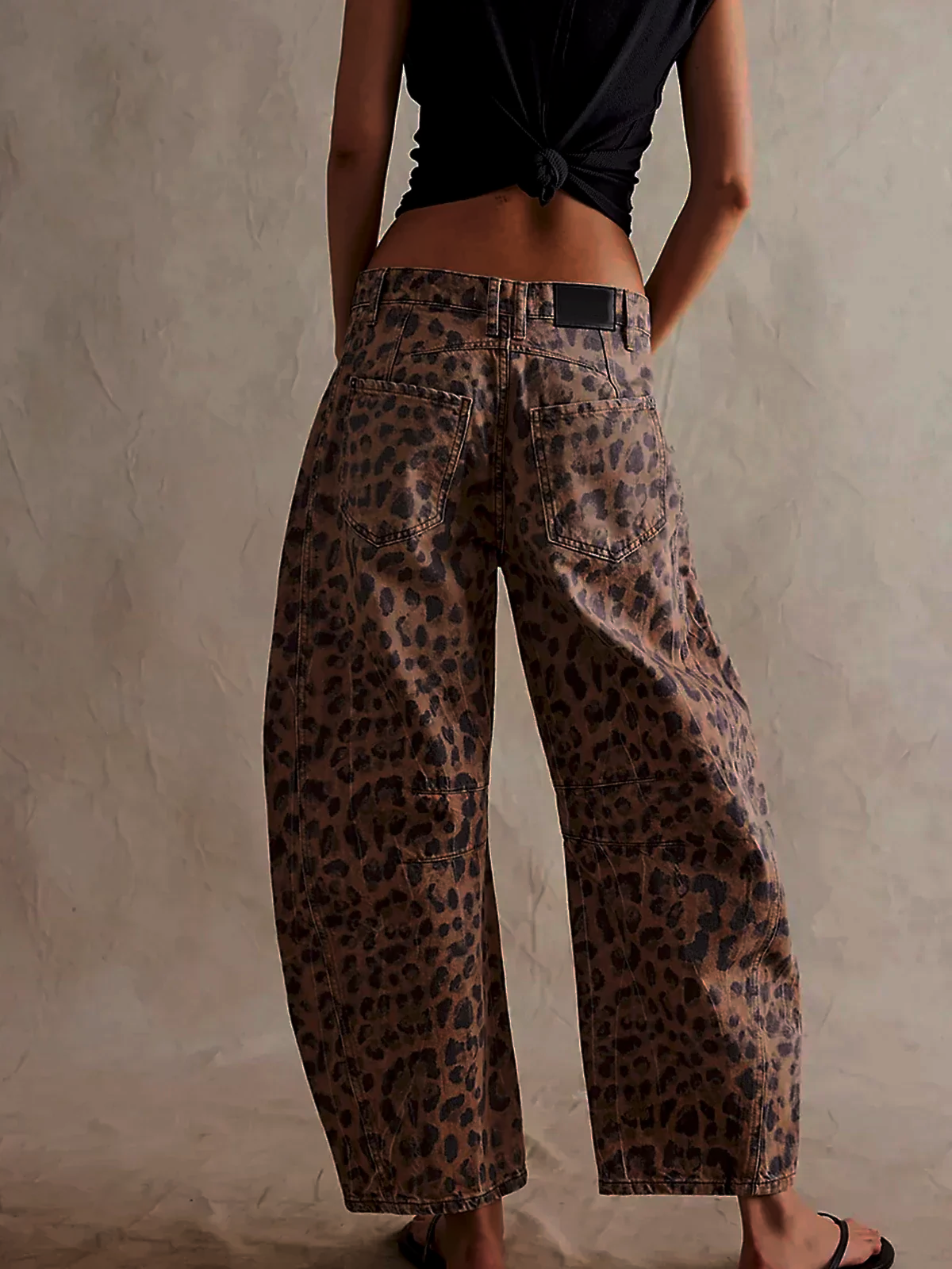Émilie | Pantalon large taille haute pour femme - Image 3