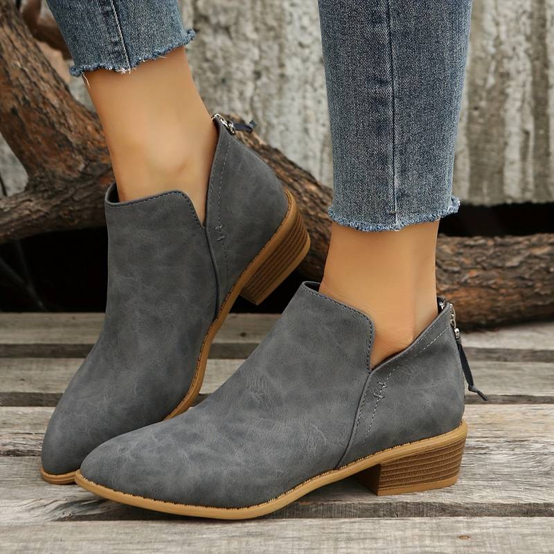 Aurore | Bottines Femme à Talon Bloc et Bout Pointu - Image 3