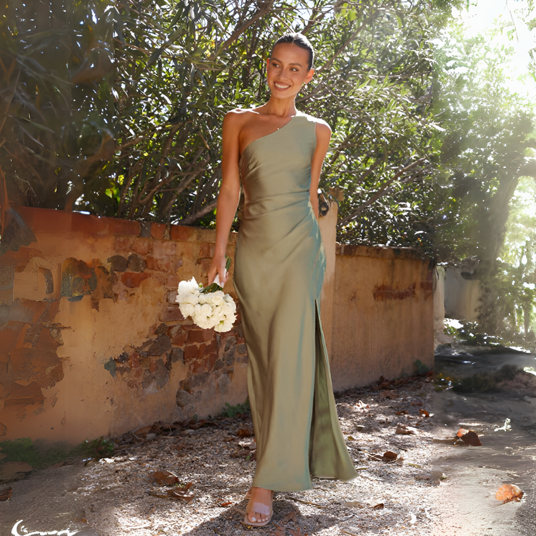 Altivaro | Robe de soirée élégante à une épaule - Image 3