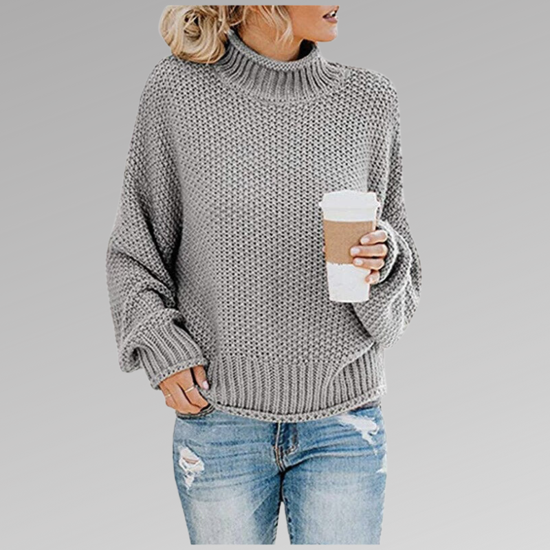 Enora | Pull ample à col roulé pour femme - Image 6