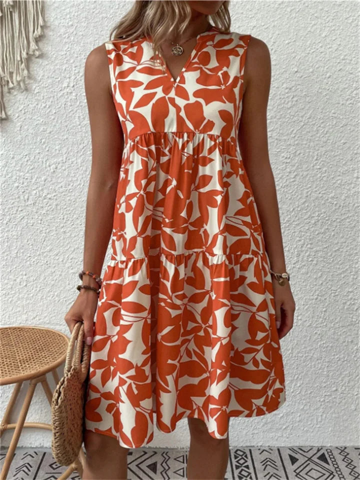 Sylviane | Robe d'été élégante pour femmes avec imprimé floral - Image 3