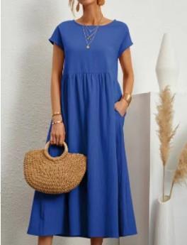 Ilona | Chic Relaxed Fit Midi Dress - Image 5