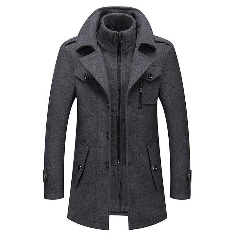 Mehdi | Manteau croisé pour homme - Image 1