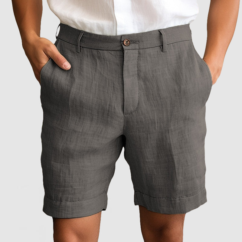 Alphonse | Short décontracté en coton et lin pour hommes, pour un confort optimal - Image 7