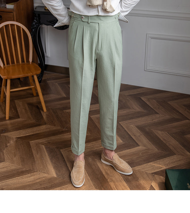 Nathanaël | Pantalon plissé taille haute pour homme - Image 6