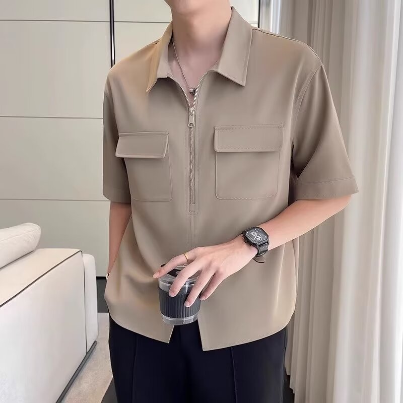 Cyrille | Chemise Décontractée Zippée pour Homme - Image 2