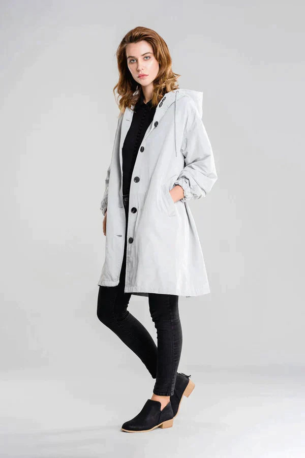 Maéva | Manteau mi-long à capuche pour femme - Image 8