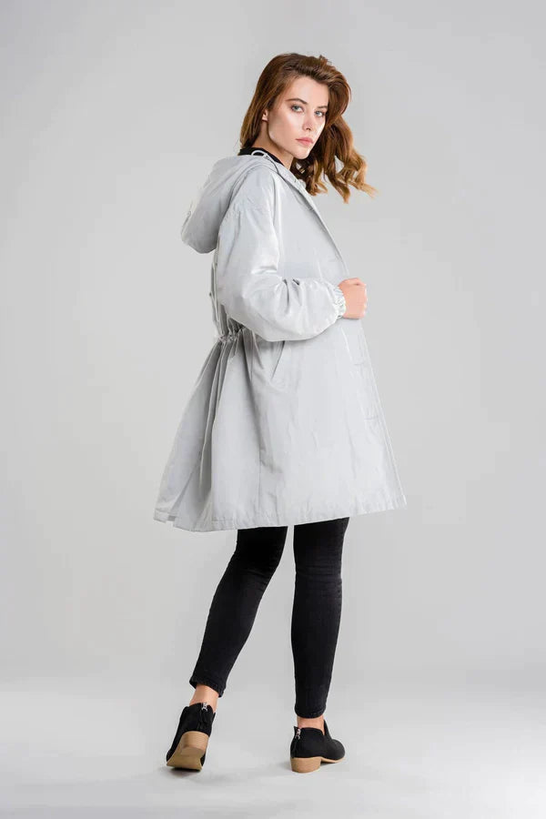 Maéva | Manteau mi-long à capuche pour femme - Image 4