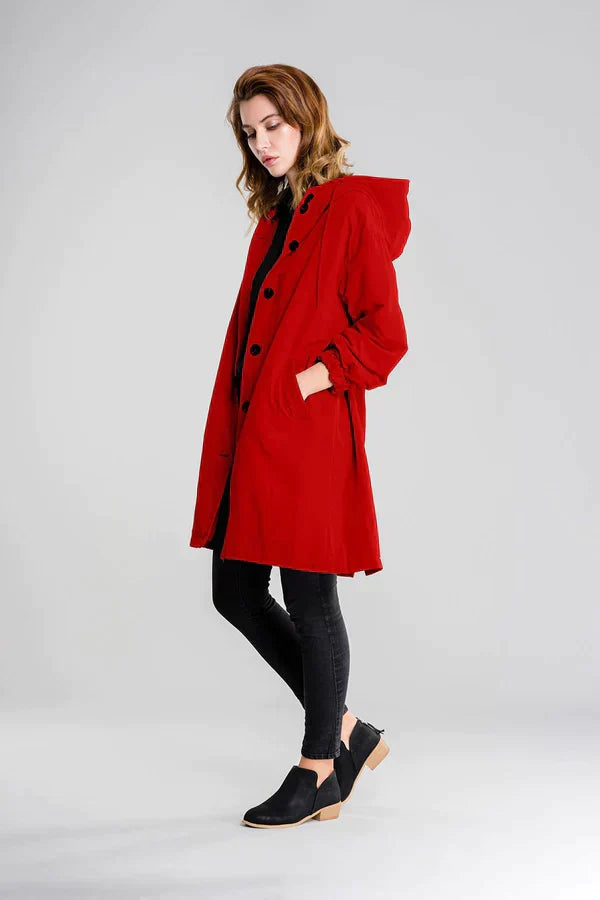 Maéva | Manteau mi-long à capuche pour femme - Image 11