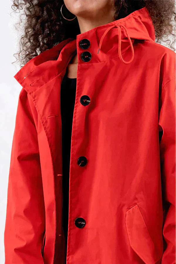 Maéva | Manteau mi-long à capuche pour femme - Image 2