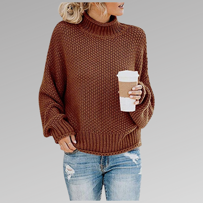 Enora | Pull ample à col roulé pour femme - Image 5