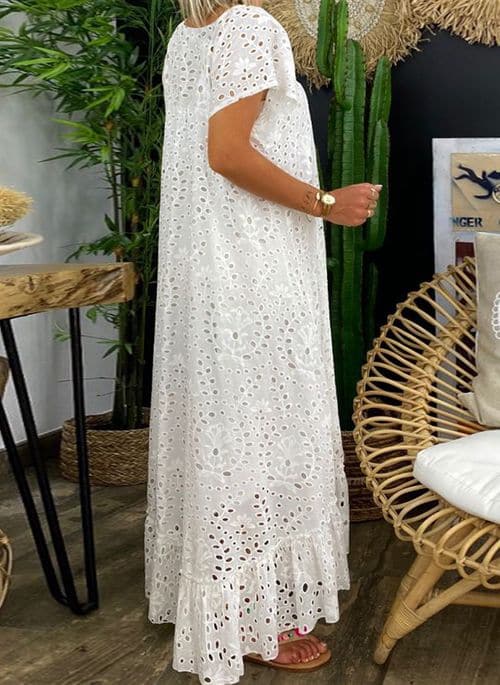 Yolande | Robe longue d'été pour femme inspirée d'Ibiza - Image 6