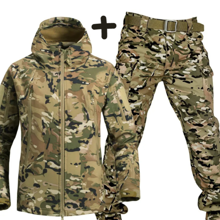 Josué | Ensemble Veste Tactique à Capuche pour Homme & Pantalon Cargo - Image 6