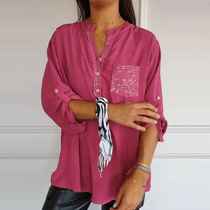 Gisèle | Top à paillettes pour une élégance décontractée - Image 2