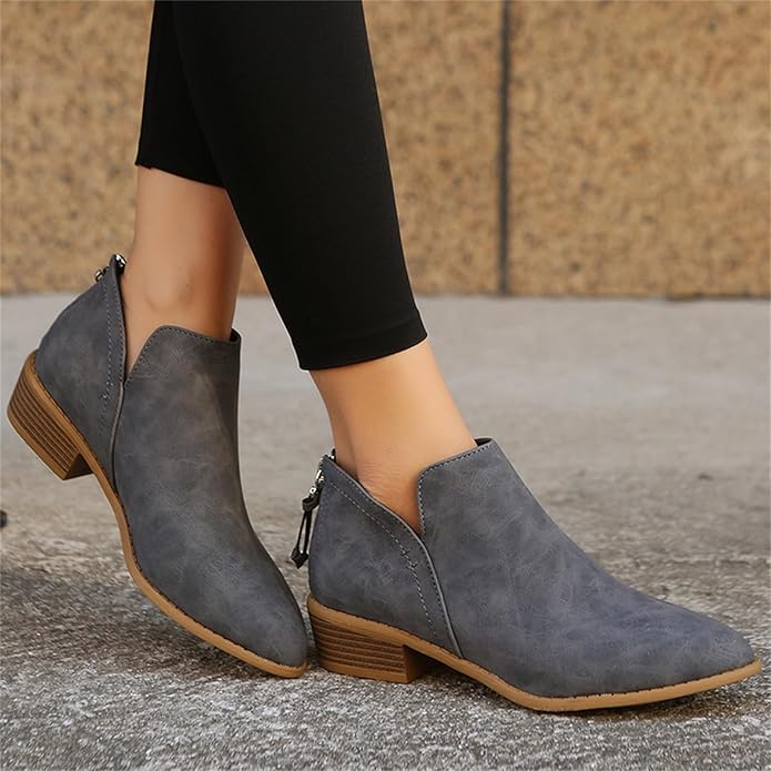 Aurore | Bottines Femme à Talon Bloc et Bout Pointu - Image 4