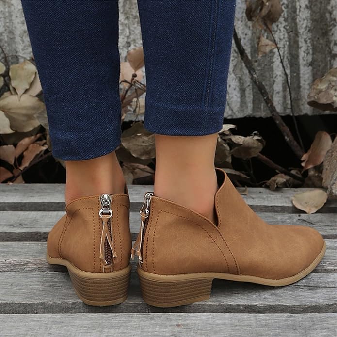 Aurore | Bottines Femme à Talon Bloc et Bout Pointu - Image 15